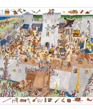 Puzzle observation Château fort - 100 pièces