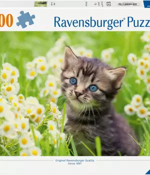 Puzzle Chaton dans la prairie - 500 pcs