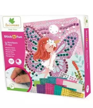 Stick and Fun : 3 maxi mosaïques fées