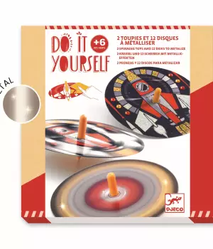 Do it yourself : 2 toupies et 12 disques à métalliser