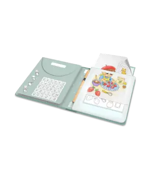 Kidydraw Pad : Tablette lumineuse avec dessins à décalquer, food around the world