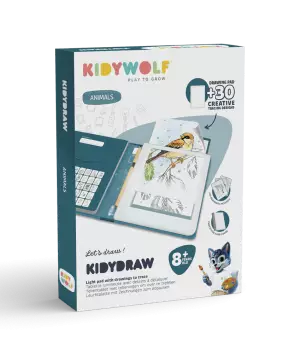 Kidydraw Pad : Tablette lumineuse avec dessins à décalquer, animals