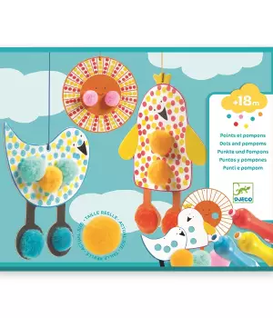 Points et pompons : dans le ciel