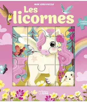 Mon livre puzzle : Les licornes