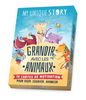 Grandir avec les animaux : 30 cartes de motivation