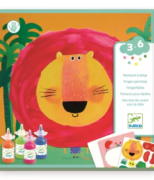 10 peintures à doigts : animaux foufous