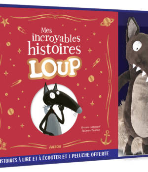 Coffret "Mes incroyables histoires Loup" avec peluche