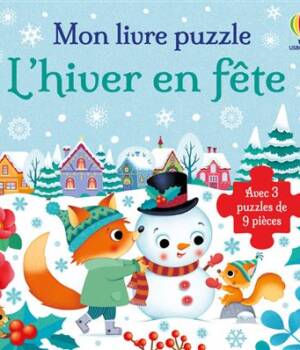 Mon livre puzzle : L'hiver en fête
